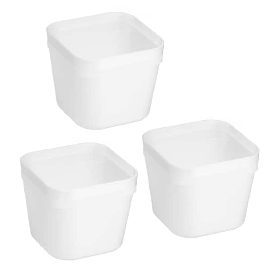 24 Packs: 3 ct. (73 total) 3" White Drawer Organizers by Simply Tidy®